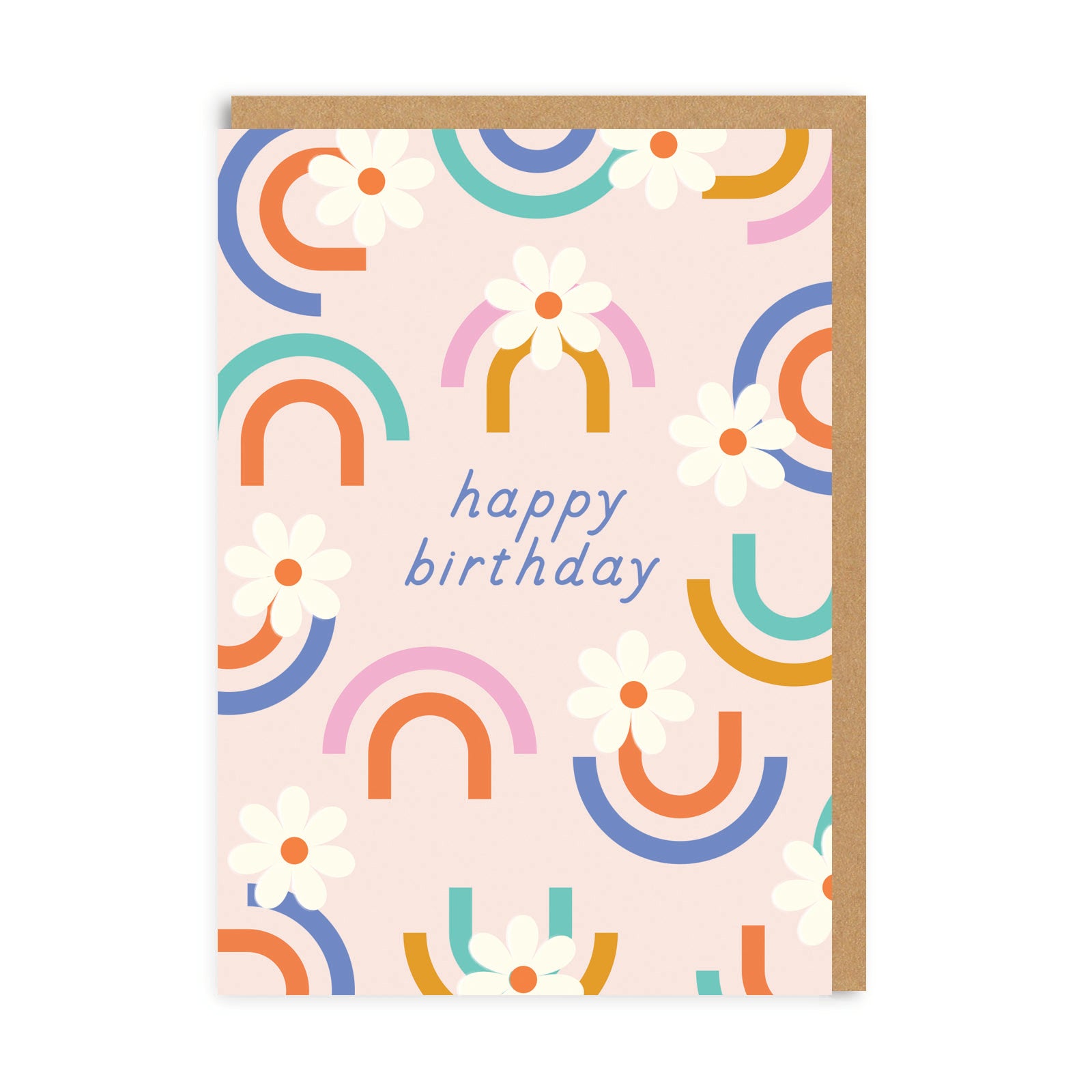 Picture of Happy Birthday Floral Rainbow Card (5329)