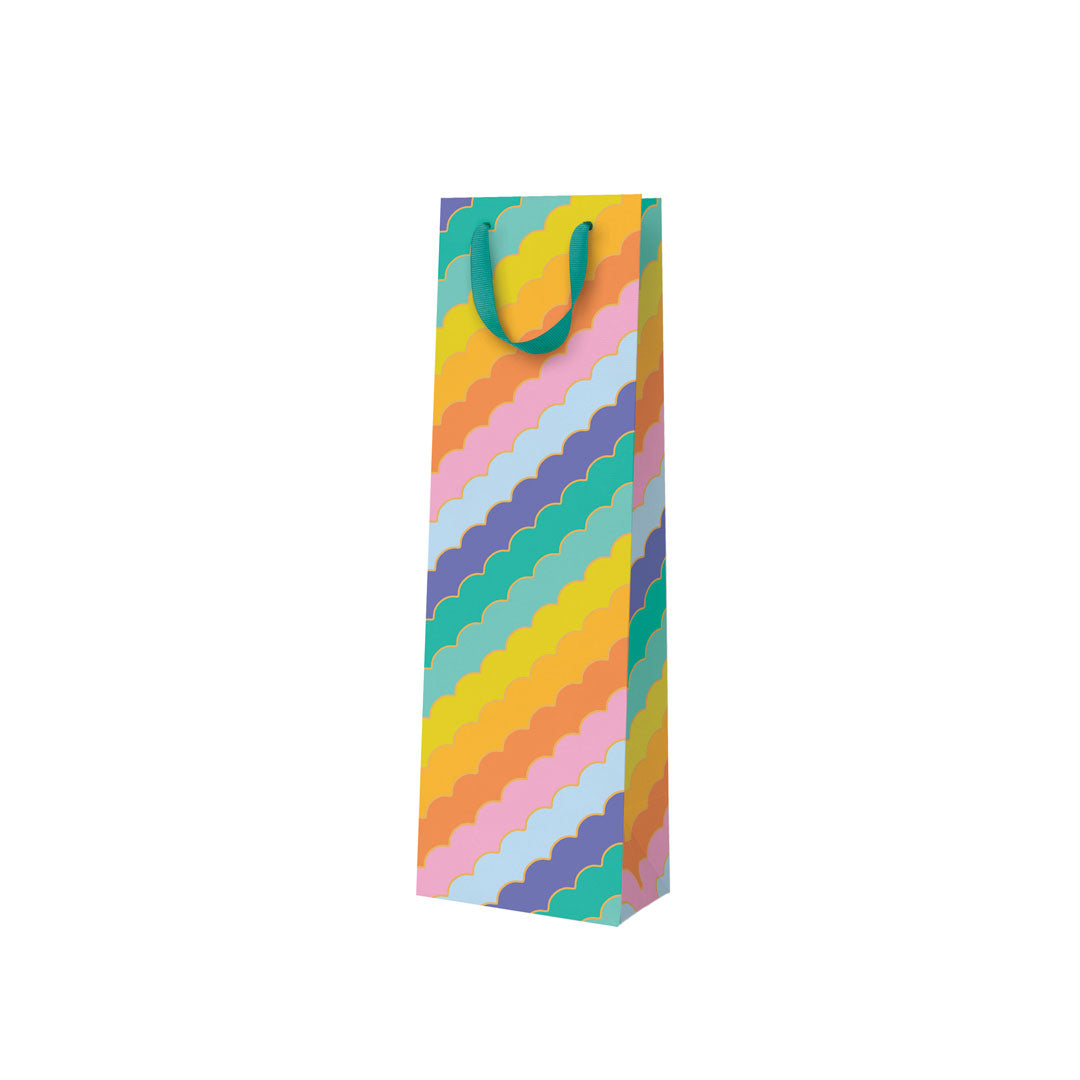 Picture of Rainbow Scallops Bottle Bag (12081)