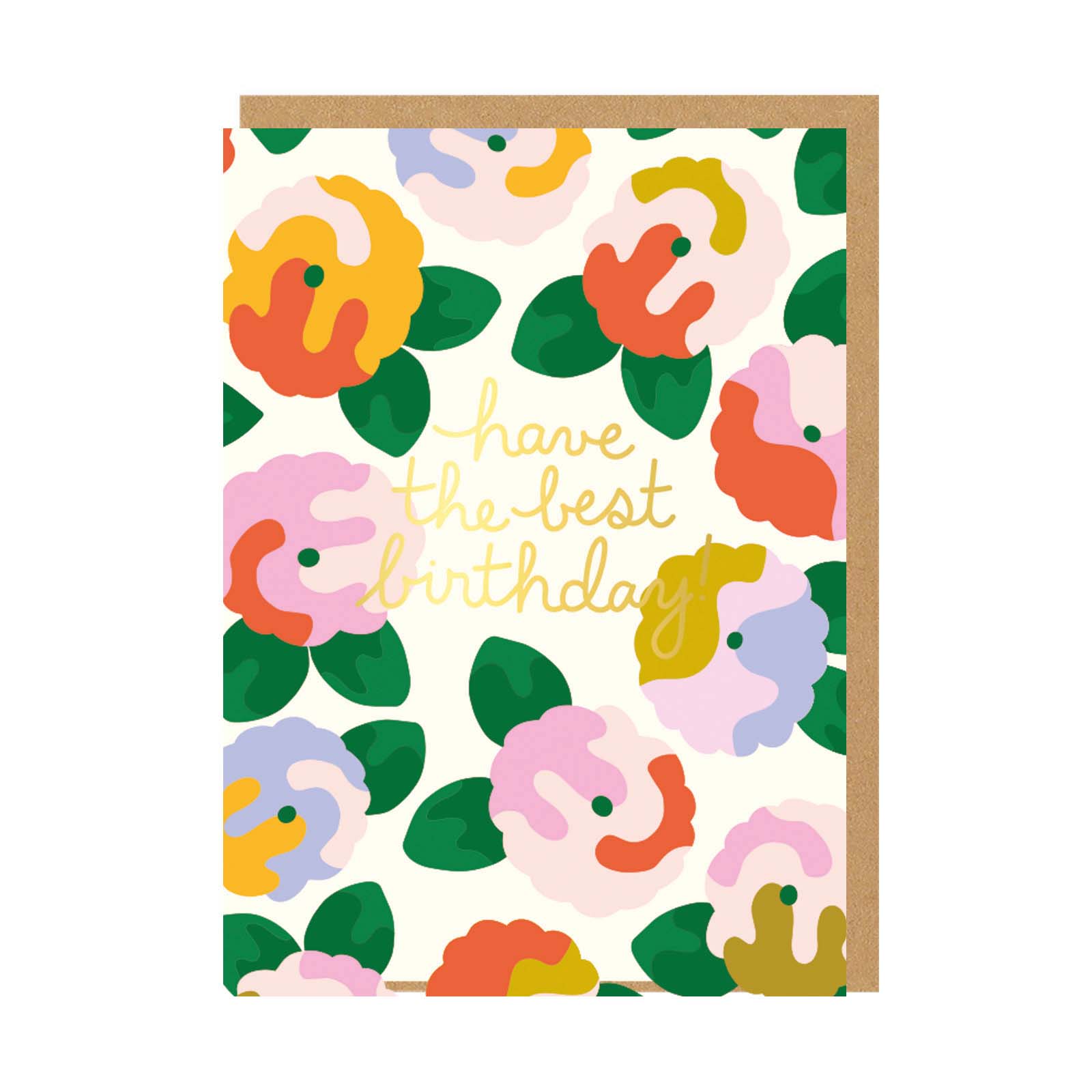 Picture of Have the Best Birthday Floral Card (9442)