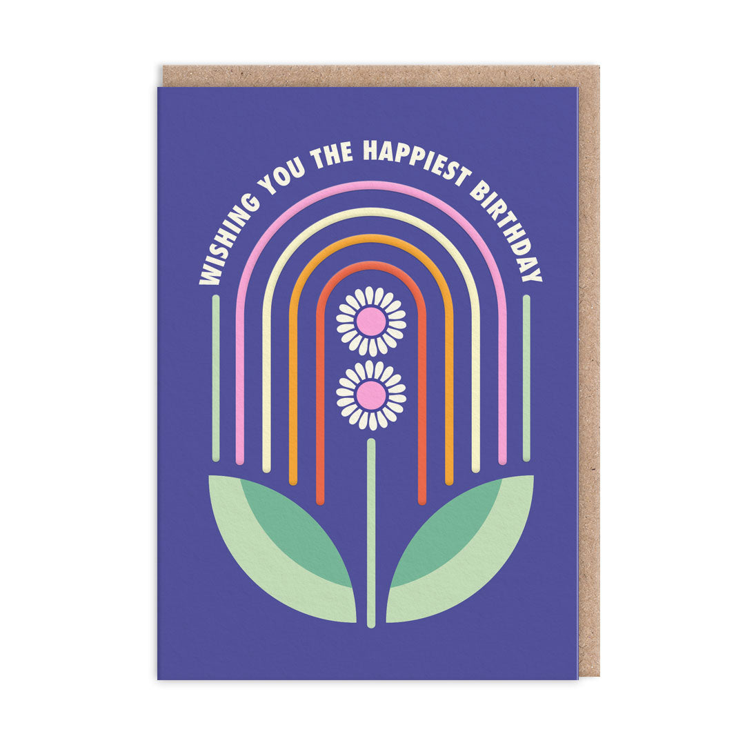 Picture of Happiest Birthday Rainbow Card (9654)