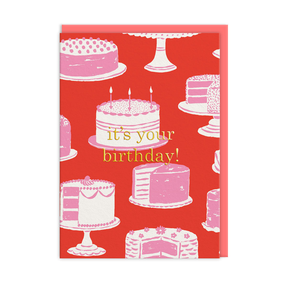 Picture of Cake Stands Happy Birthday Card (9274)
