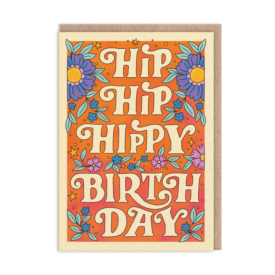 Picture of Hip Hip Hippy Birthday Greeting Card (11983)