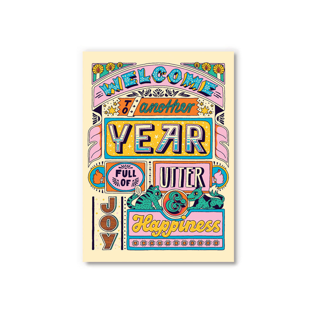 Picture of Another Year - Happiness Postcard (12306)