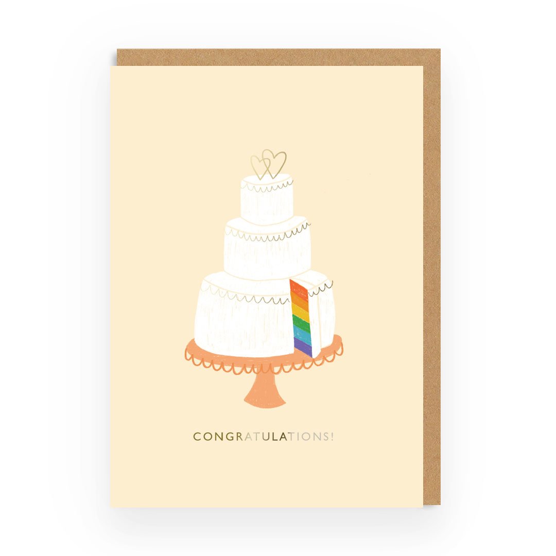 Picture of Congratulations, Rainbow Cake Card (5909)