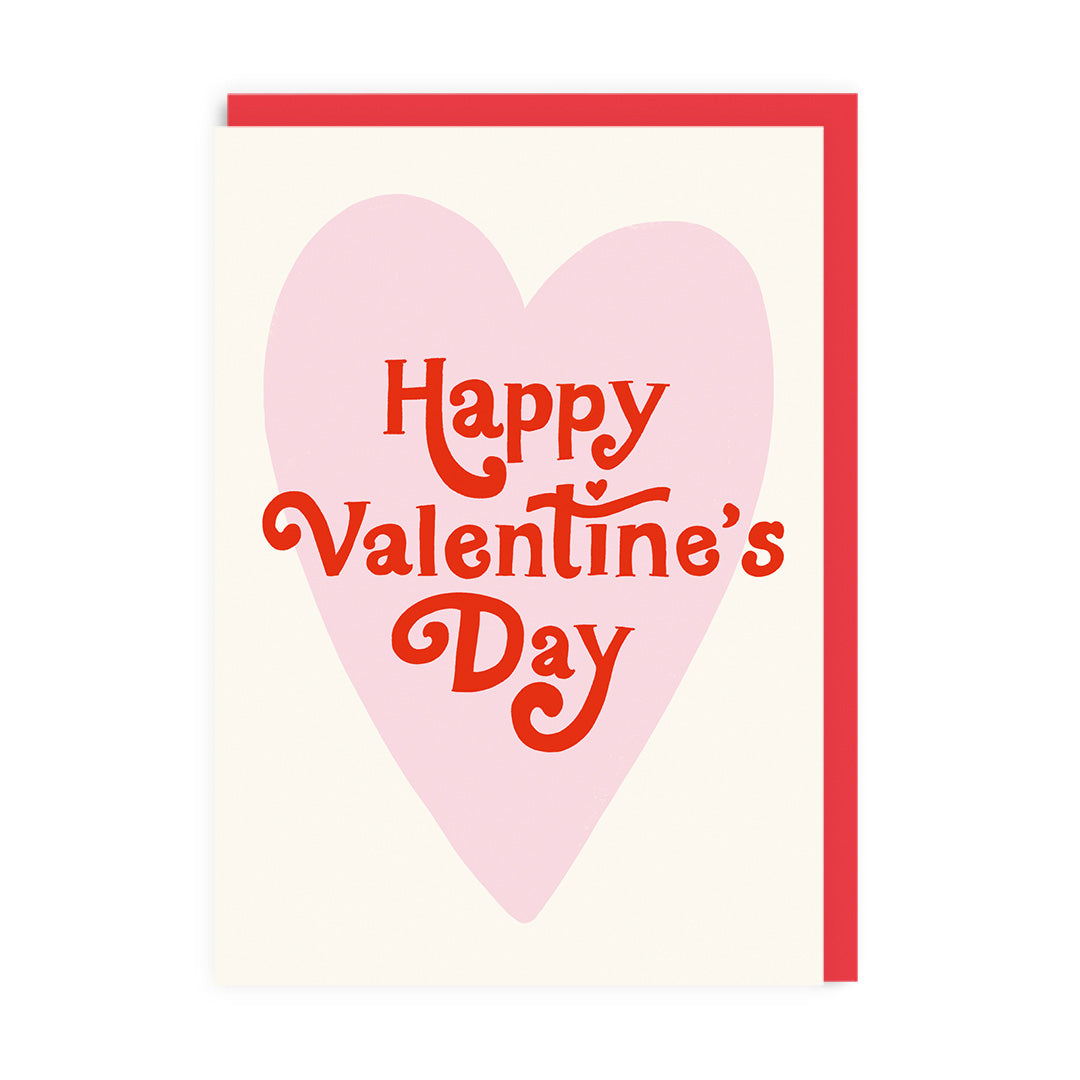Picture of Happy Valentine's Day - Retro Heart Card (5989)