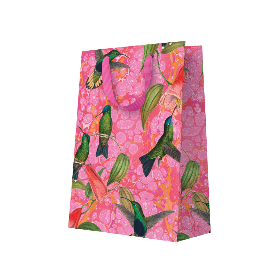 Picture of Marble Humming Bird Large Gift Bag (12124)