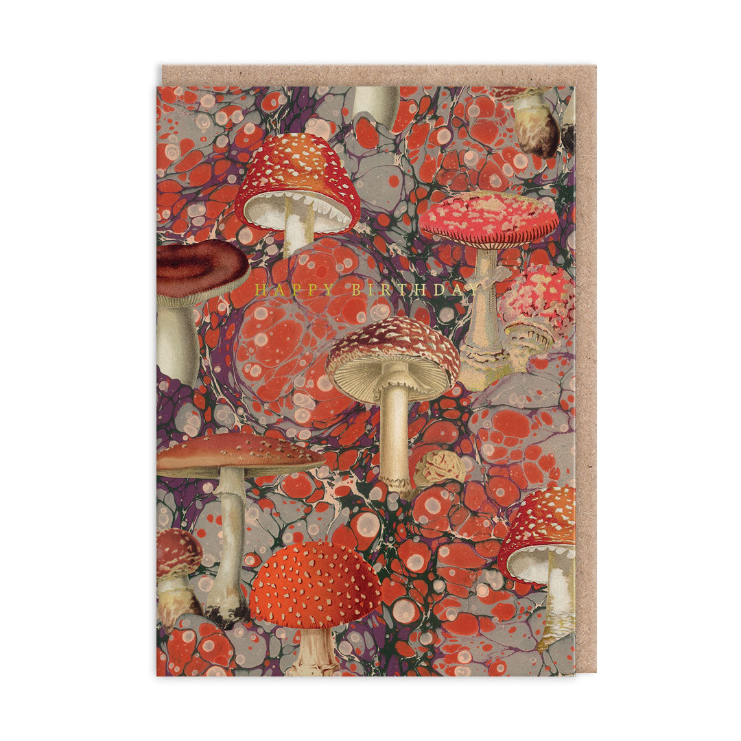 Picture of Marble Fungi Greeting Card (12051)