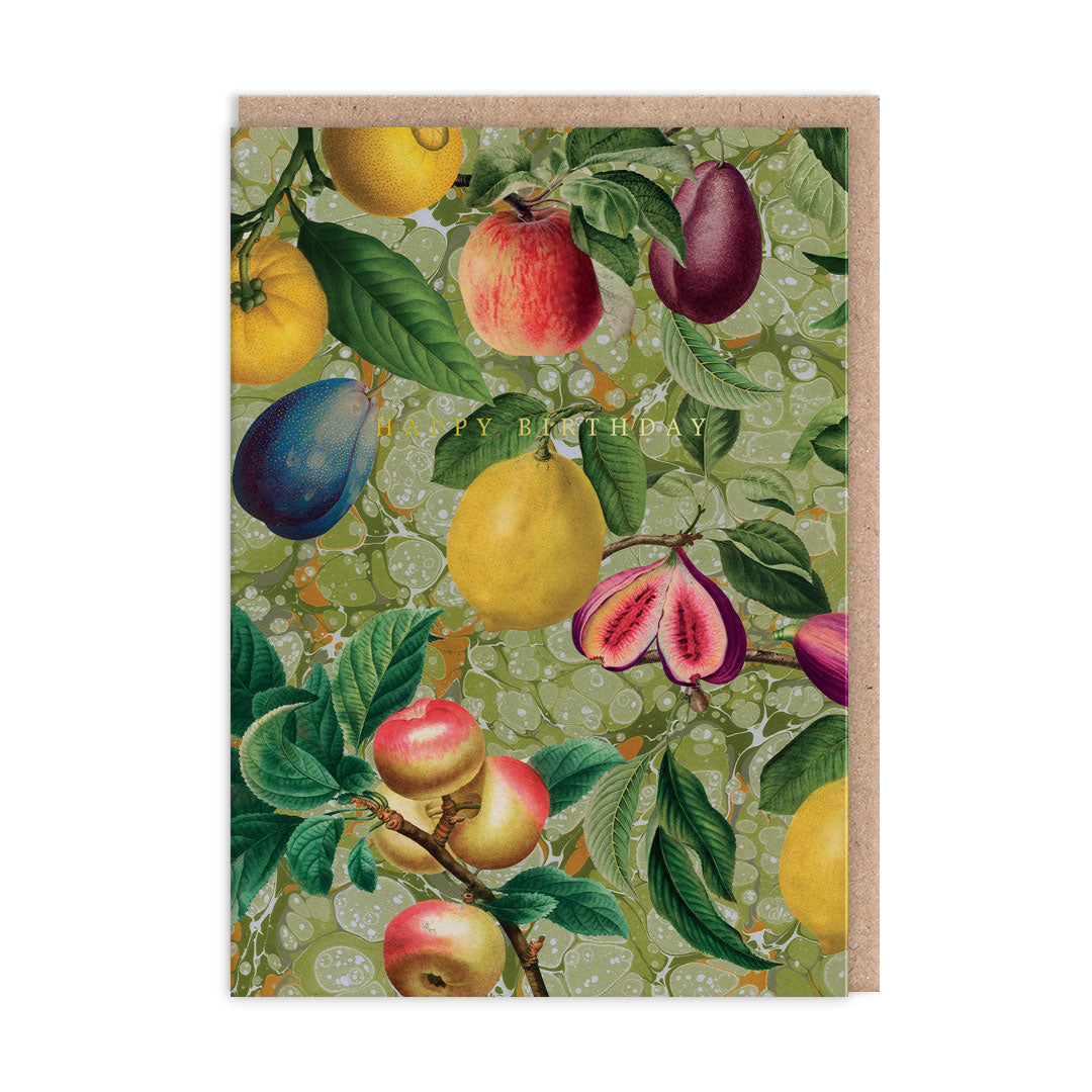 Picture of Marble Fruit Greeting Card (12055)
