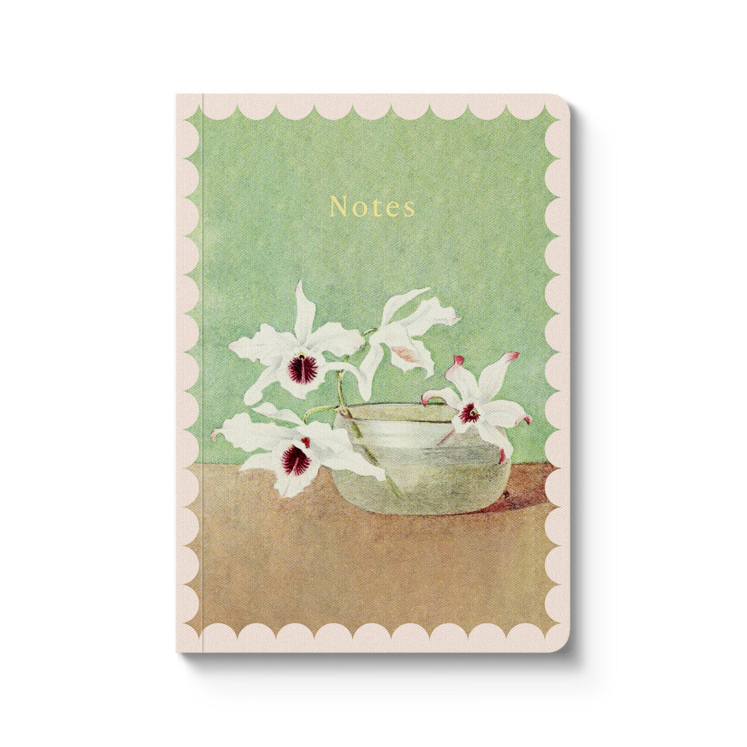 Picture of White Orchid in Water Paperback Notebook (12229)