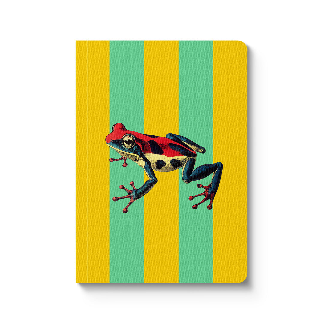 Picture of Striped Frog Paperback Notebook (A5) (12361)