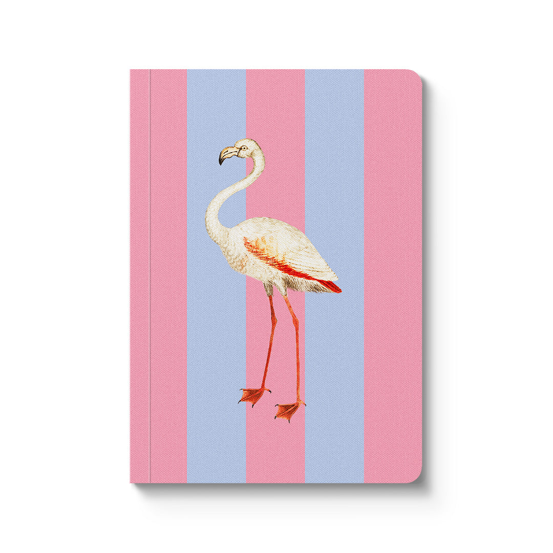 Picture of Striped Flamingo Paperback Notebook (A5) (12362)
