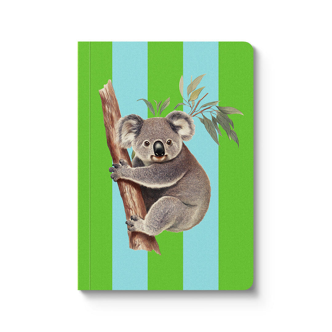 Picture of Striped Koala Paperback Notebook (A5) (12363)