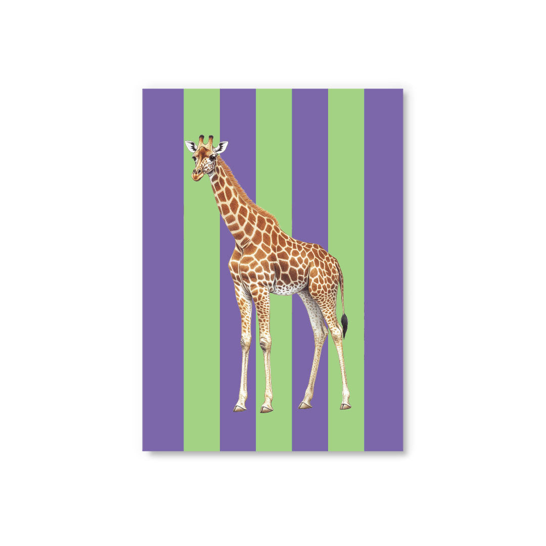 Picture of Striped Giraffe Postcard (12328)