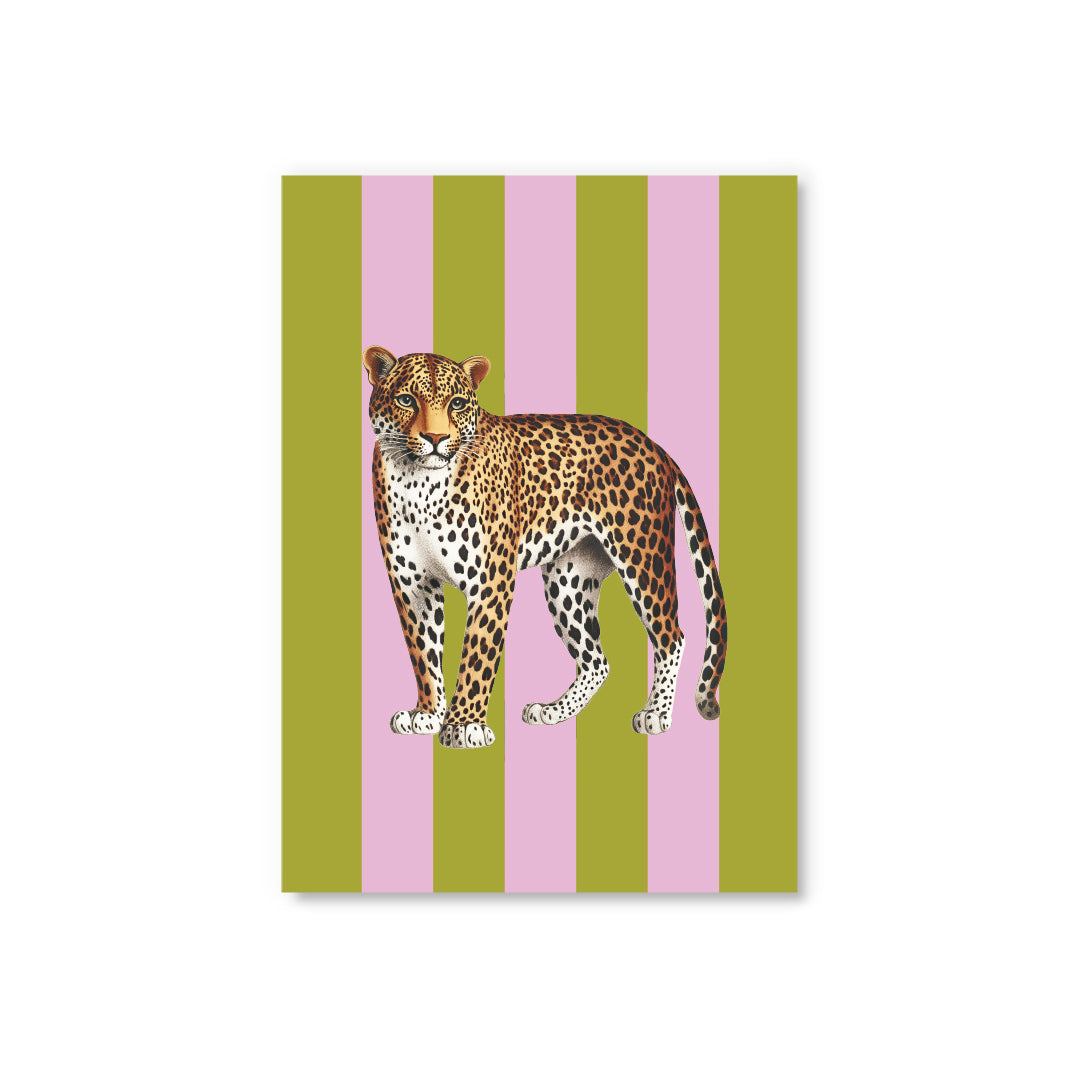 Picture of Striped Leopard Postcard (12331)
