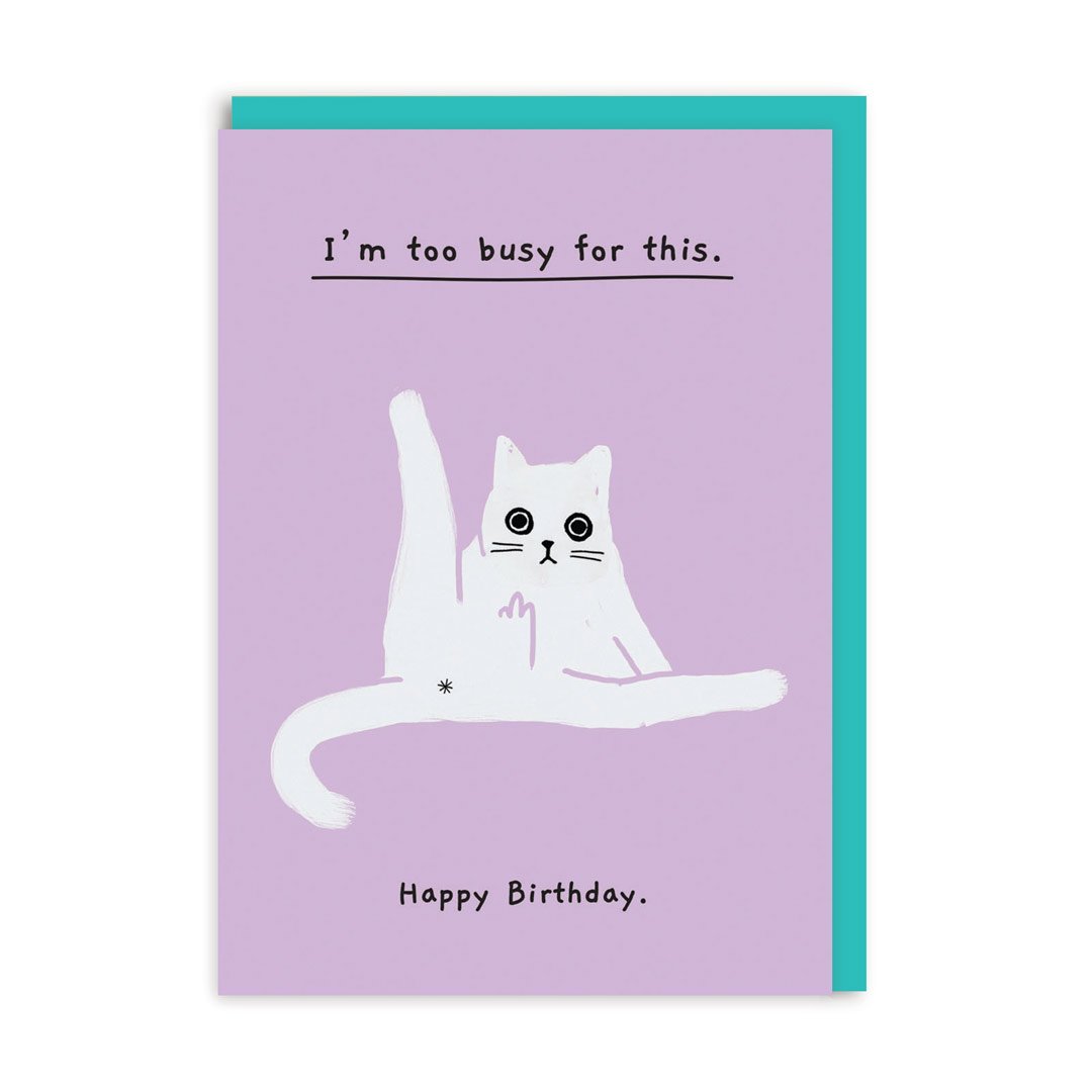 Picture of Birthday, too busy for this Card (5170)