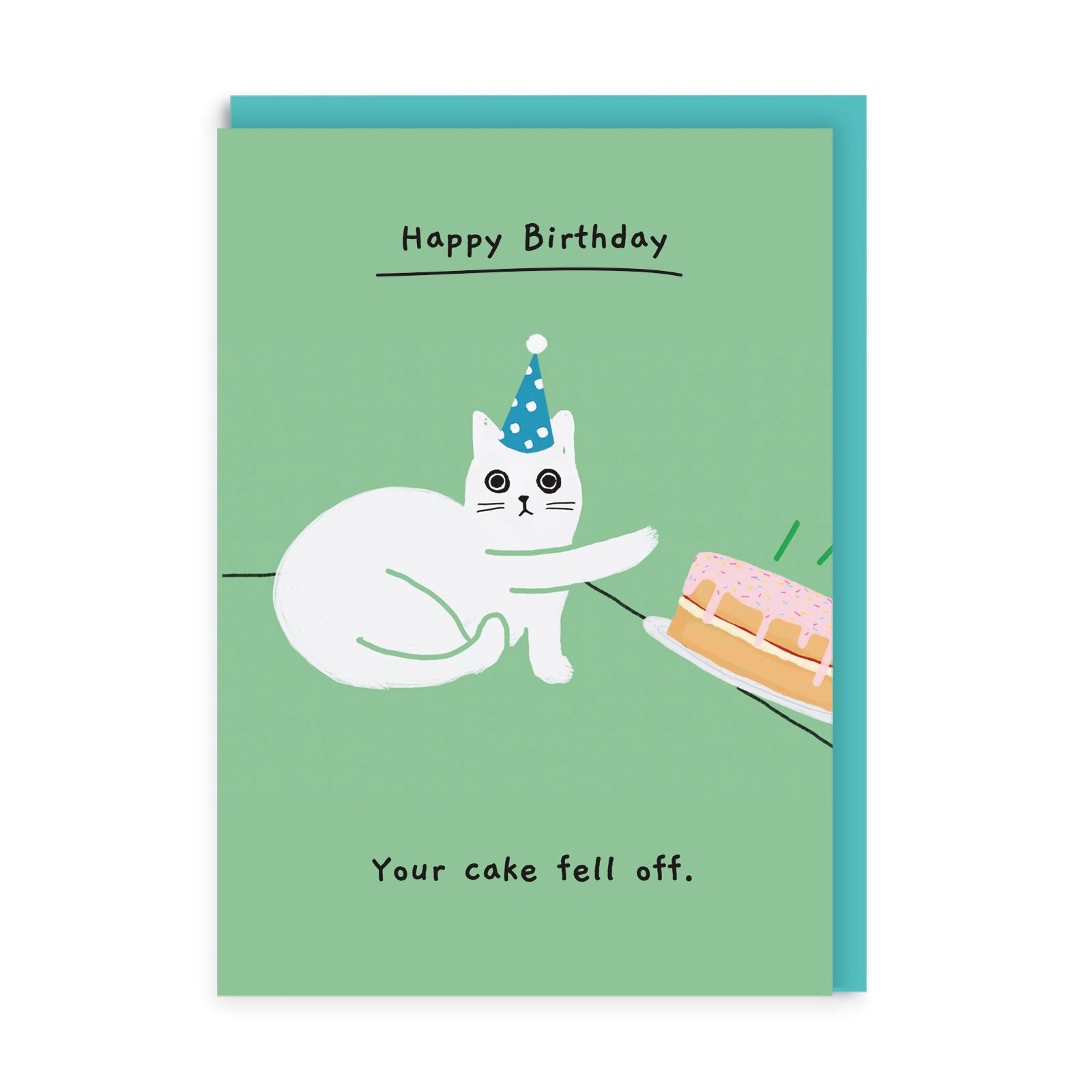 Picture of Your Cake Fell Off Greeting Card (8813)
