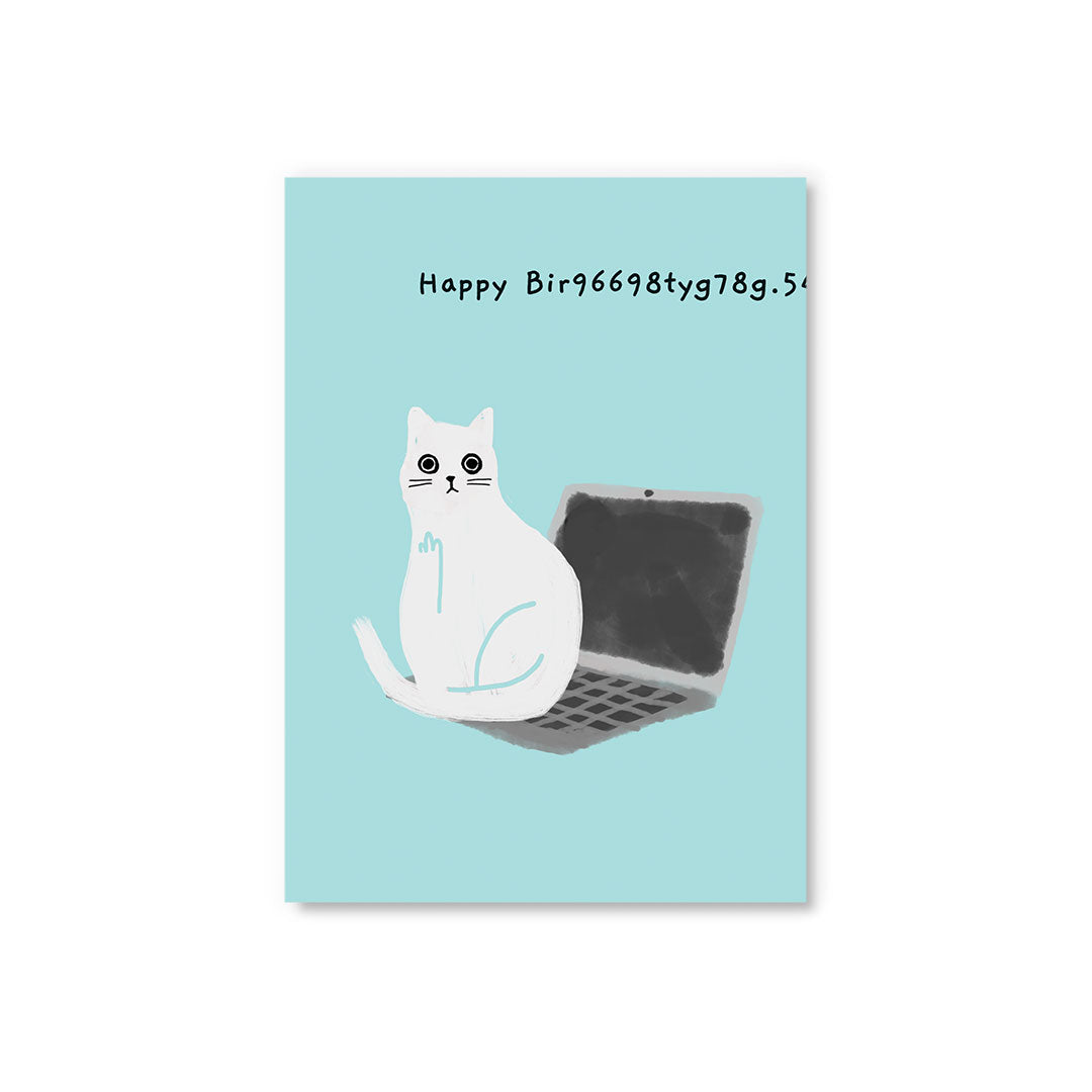 Picture of Happy Bir9669.. Laptop Postcard (12298)