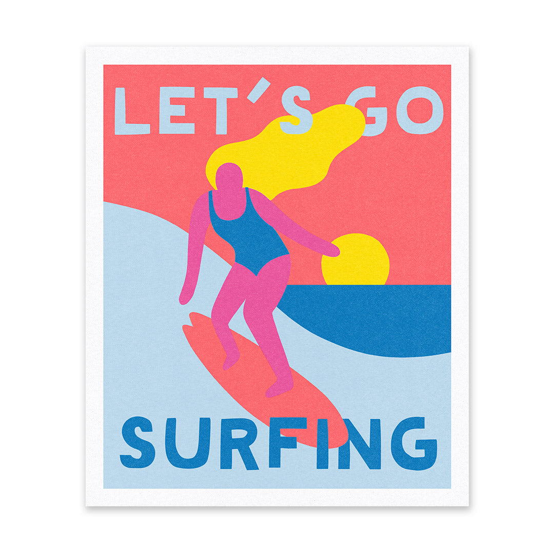 Picture of Surfing Riso Print (10x12) (12627)