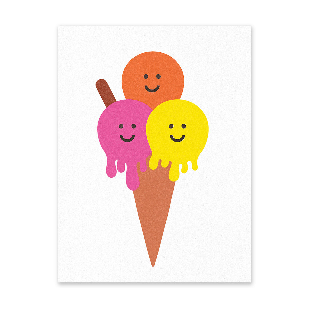Picture of Ice Cream Riso Print (6x8) (12624)