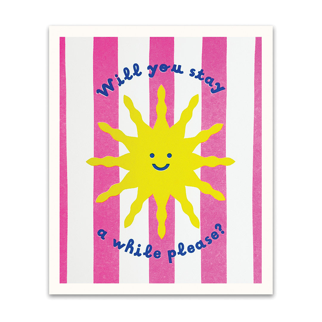 Picture of Sunshine Stripe Riso Print (6x8) (12628)