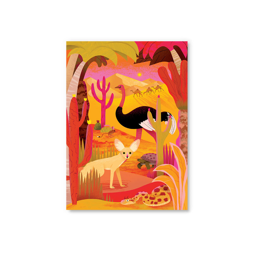 Picture of Animals of the Sahara Desert Postcard (12480)