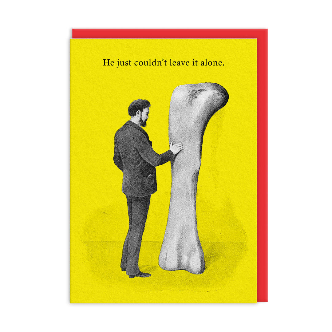 Picture of Leave it Alone Bone Greeting Card (12191)