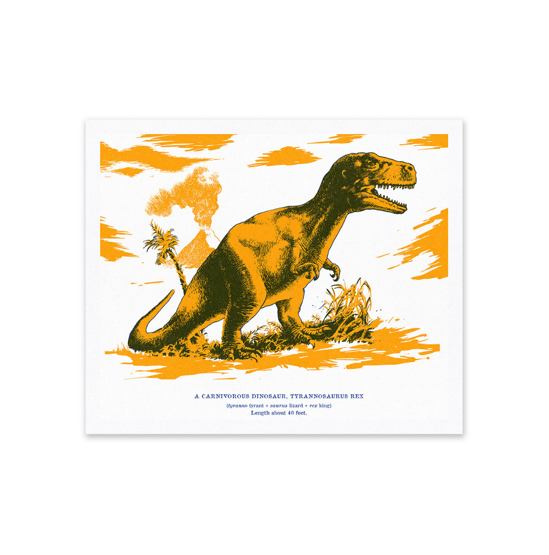 Picture of T-rex Riso Riso Print (10x12) (12519)