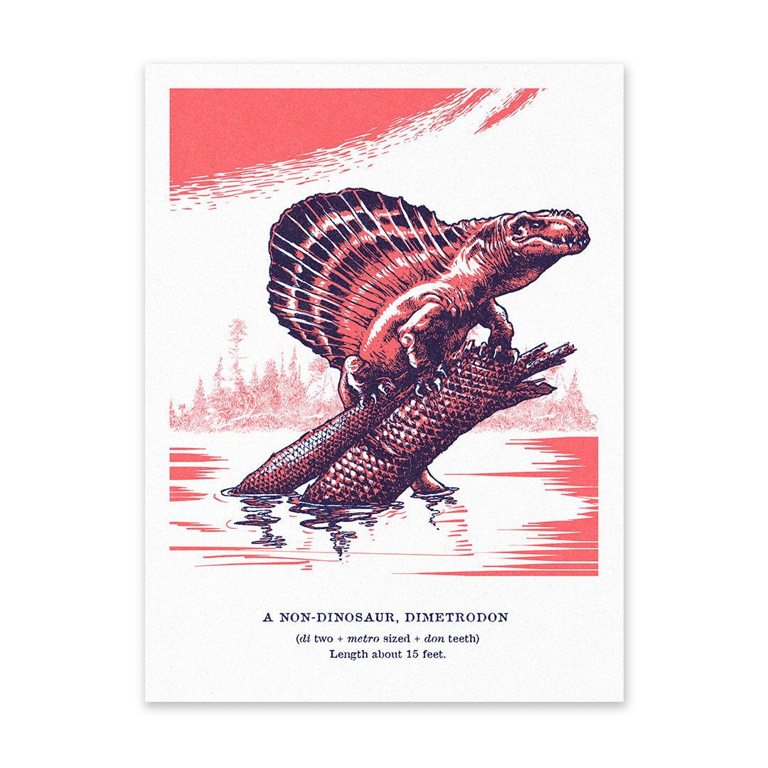 Picture of Dimetrodon Riso Print (6x8) (12524)