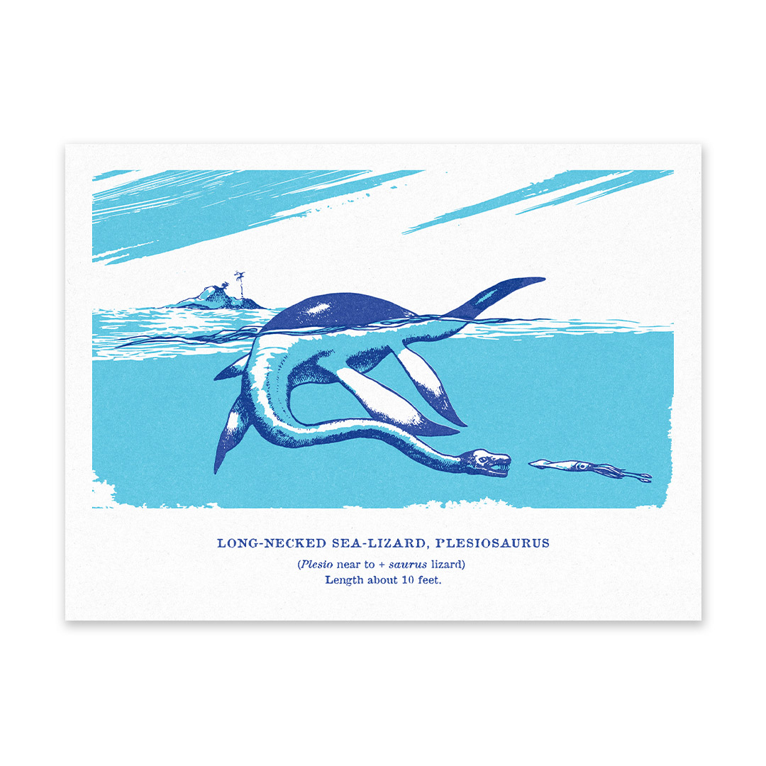 Picture of Plesiosaurus Riso Print (6x8) (12525)