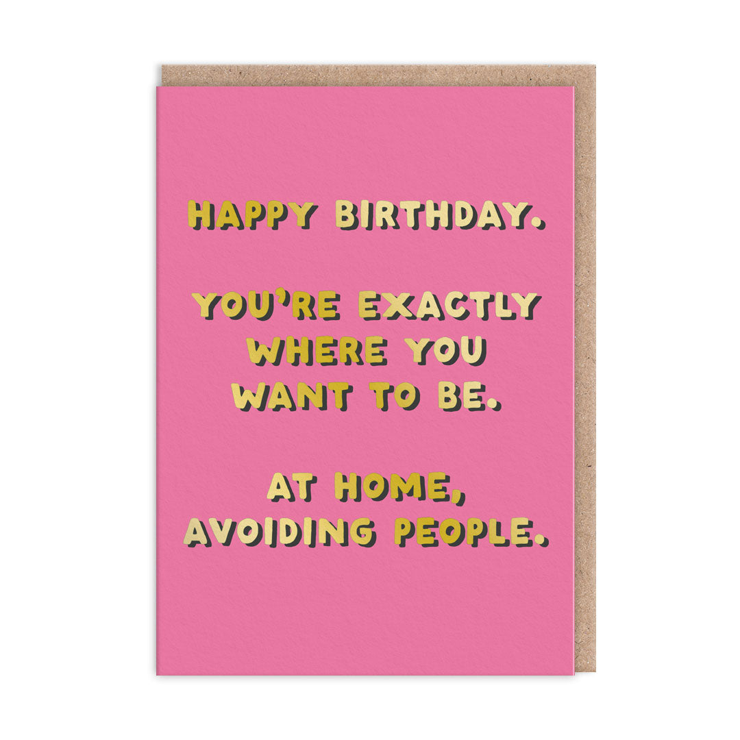 Picture of Avoiding People  Greeting Card (11267)
