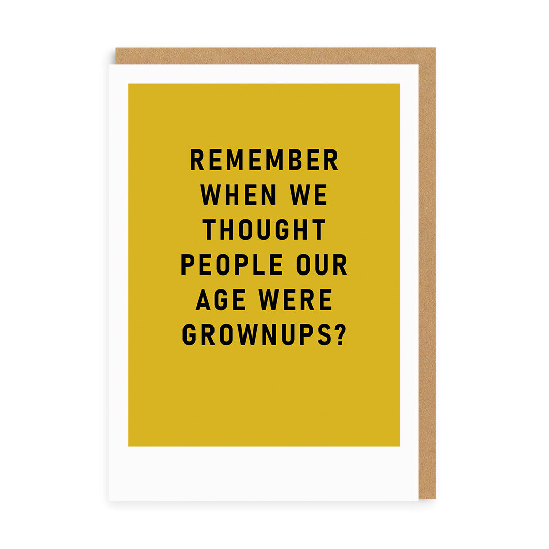 Picture of Remember Grown ups Greeting Card (7321)