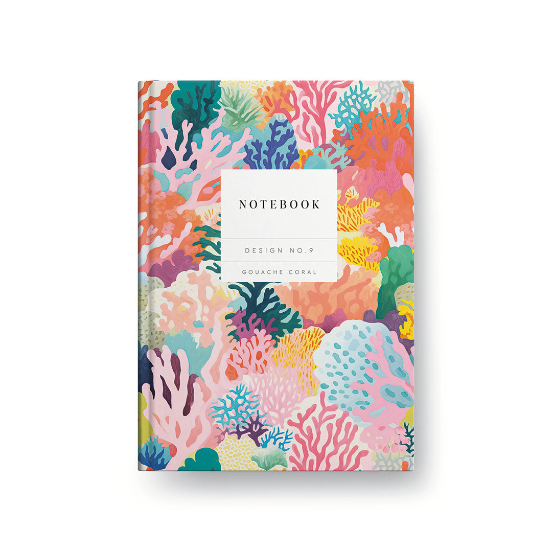 Picture of Design No.9 Coral Hardback Notebook (10581)