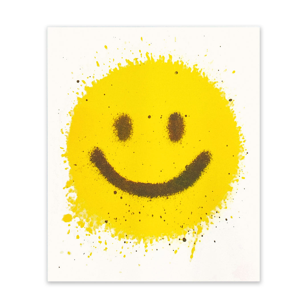 Picture of Spray Paint Smiley Riso Print (10x12) (10959)