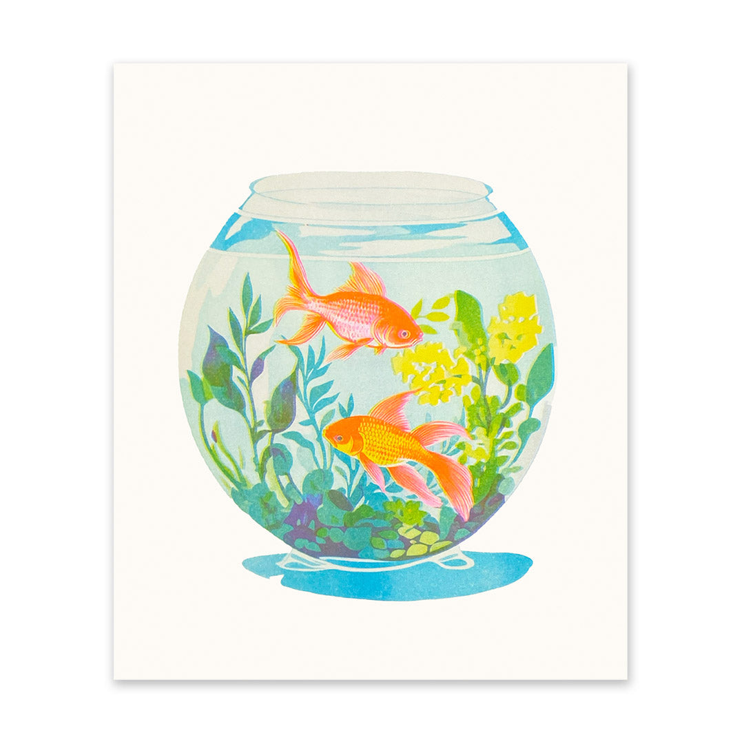 Picture of Neon Goldfish Riso Print (10x12) (10960)