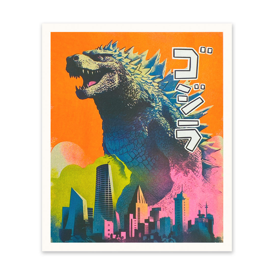 Picture of Godzilla Riso Print (10x12) (10970)