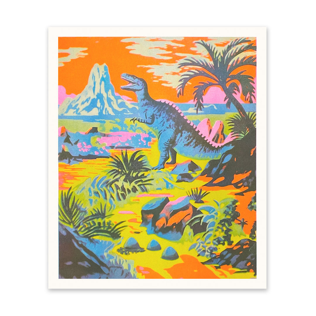 Picture of Neon Dinosaur Riso Print (10x12) (11015)