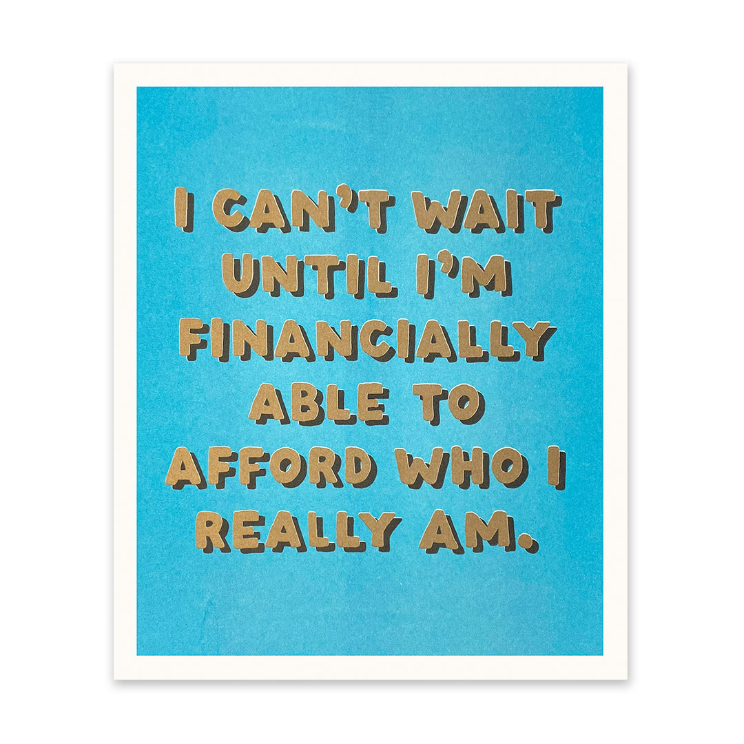 Picture of Afford Who I Really Am Riso Print (10x12) (11051)