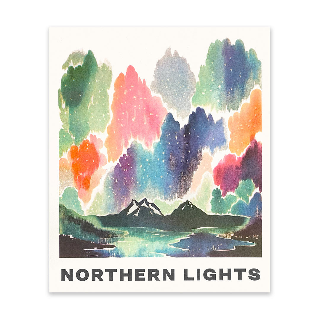 Picture of Northern Lights Riso Print (10x12) (11195)