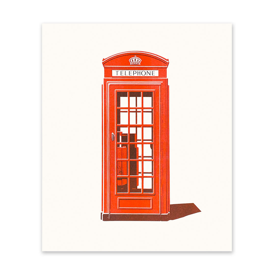 Picture of Telephone Box Riso Print (10x12) (11283)