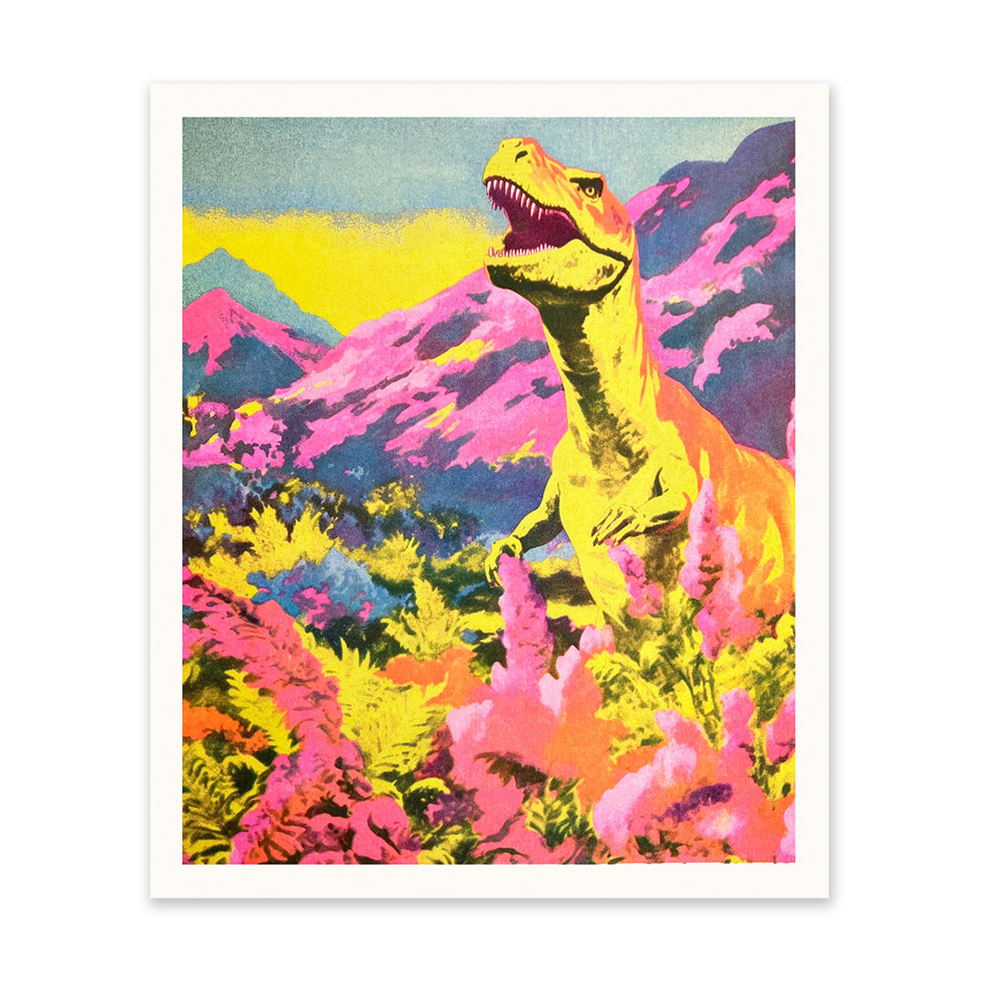 Picture of Midcentury T-rex Riso Print (10x12) (11413)