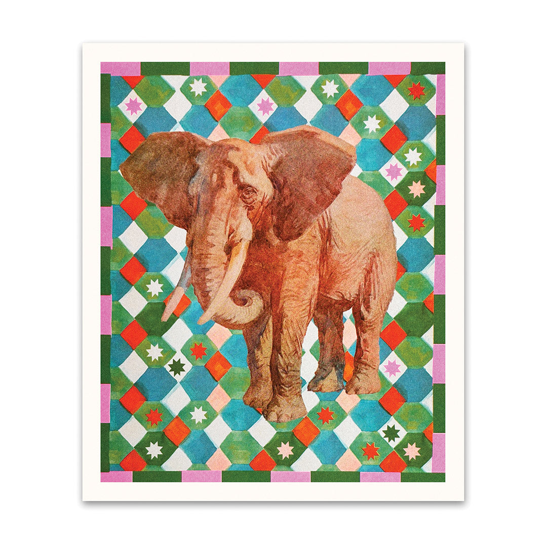 Picture of Elephant Riso Print (10x12) (12175)