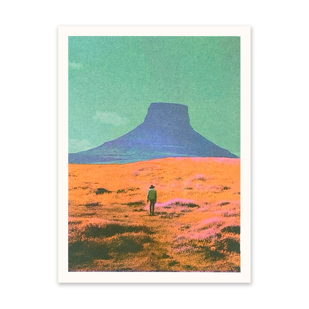Picture of Lone Cowboy Riso Print (6x8) (10940)