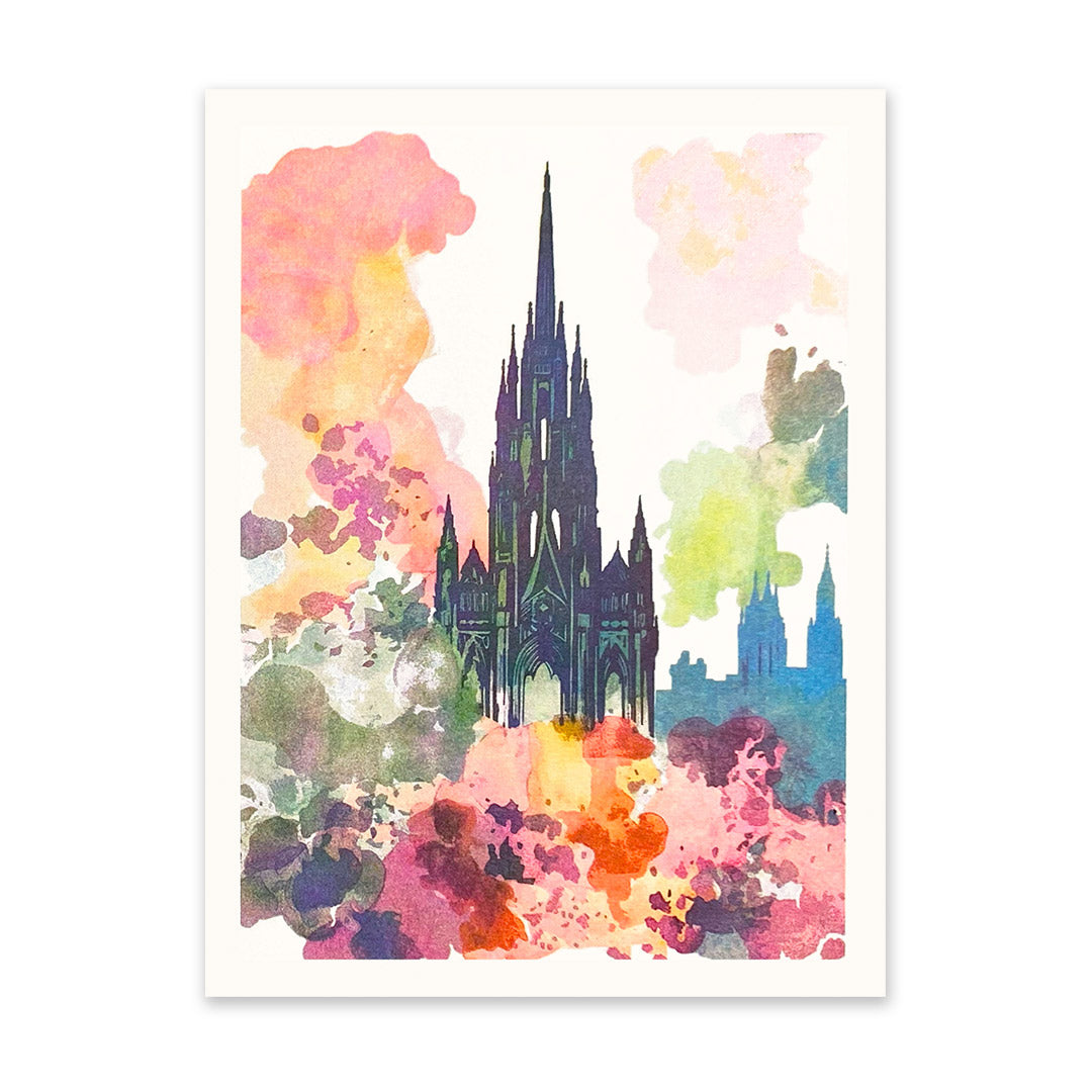 Picture of Scott Monument Riso Print (6x8) (11124)