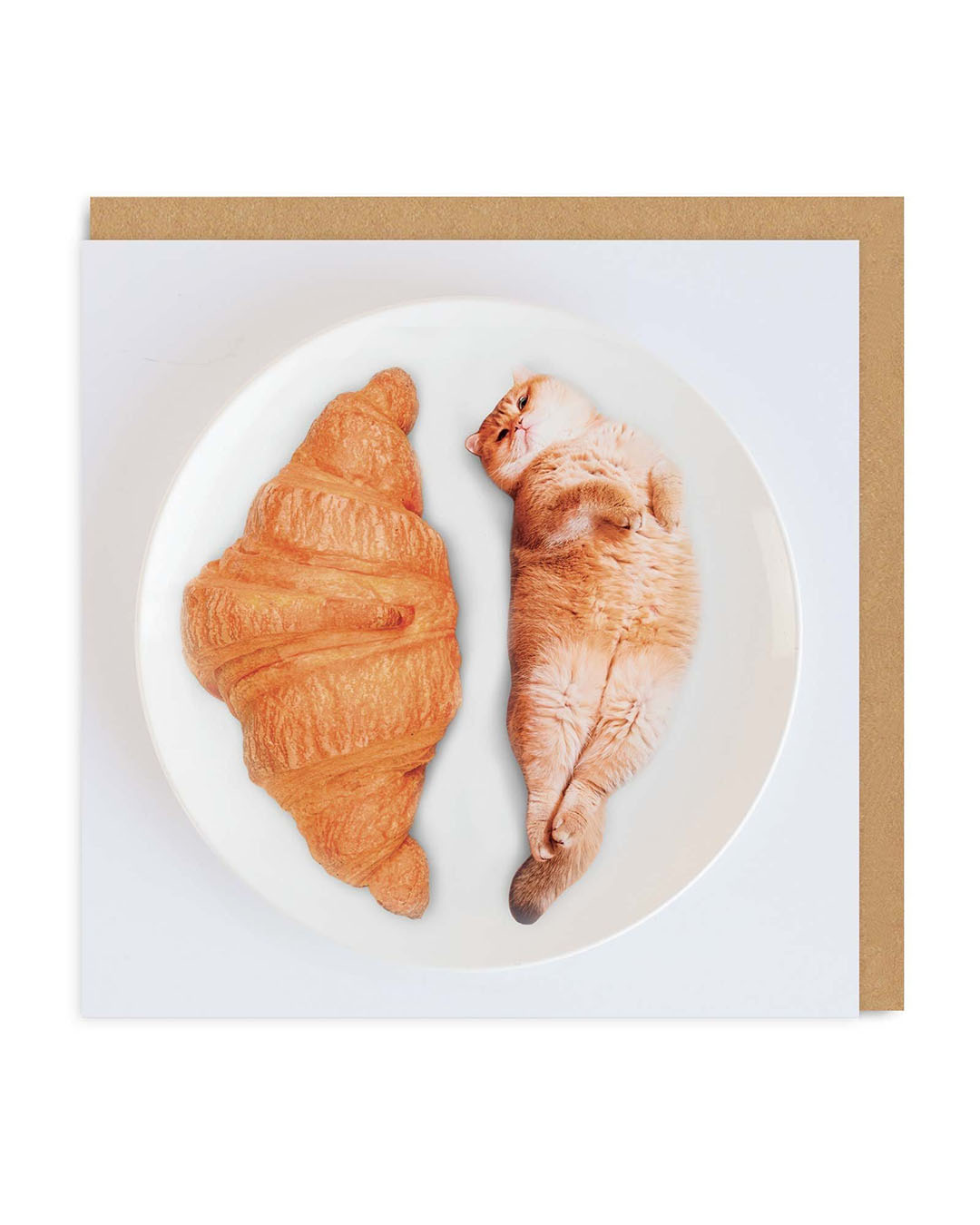 Picture of Cat Croissants Greeting Card (3757)