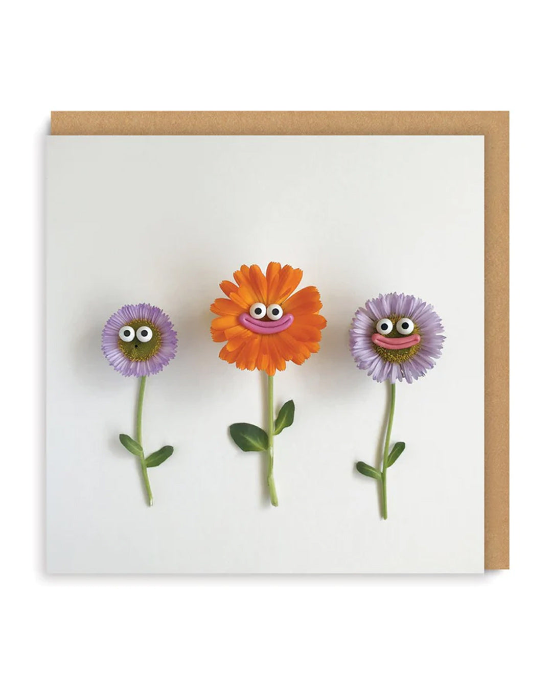 Picture of Flowers With Faces Greeting Card (5213)