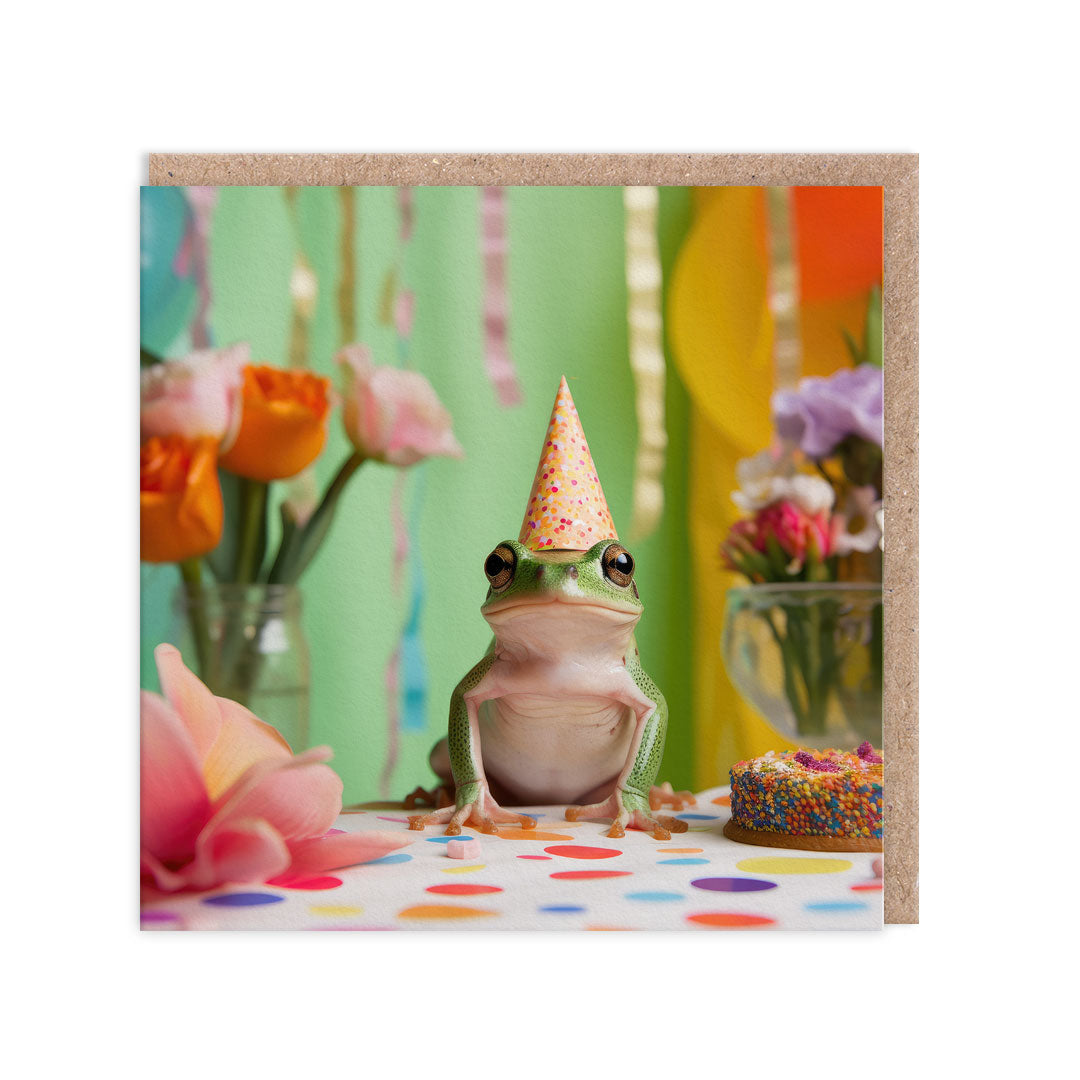 Picture of Birthday Frog Greeting Card (10509)