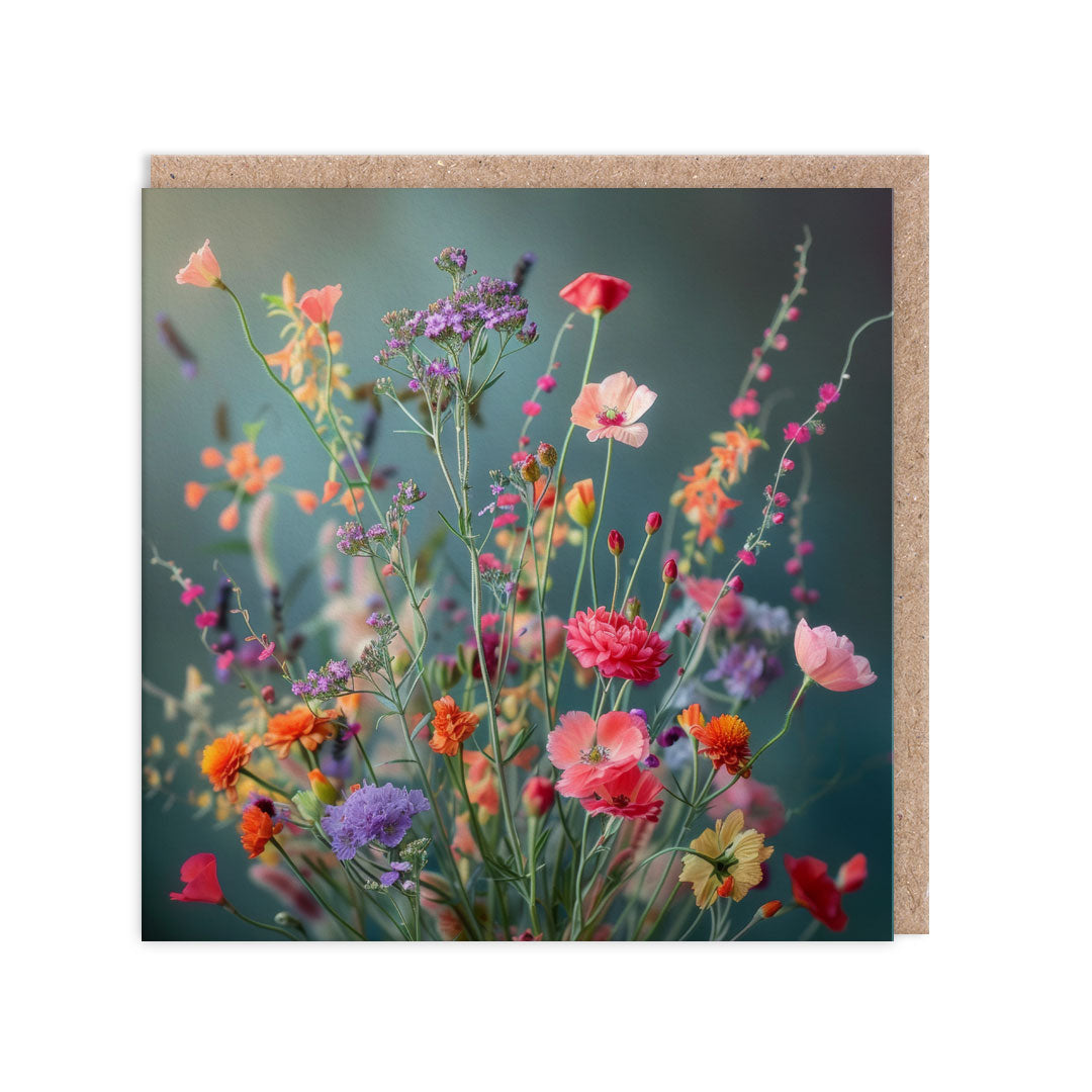 Picture of Wild Flower Bouquet  Greeting Card (11555)