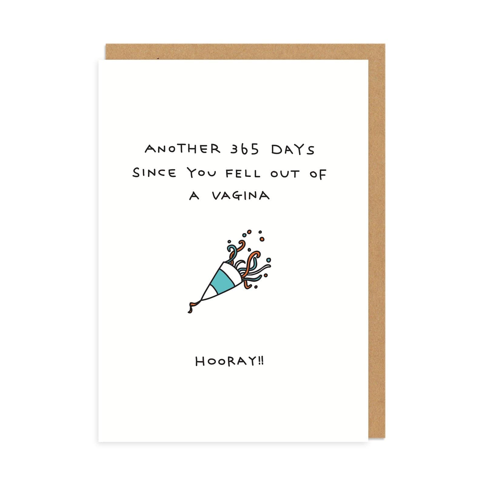 Picture of Fell Out of A Vagina Greeting Card (2941)