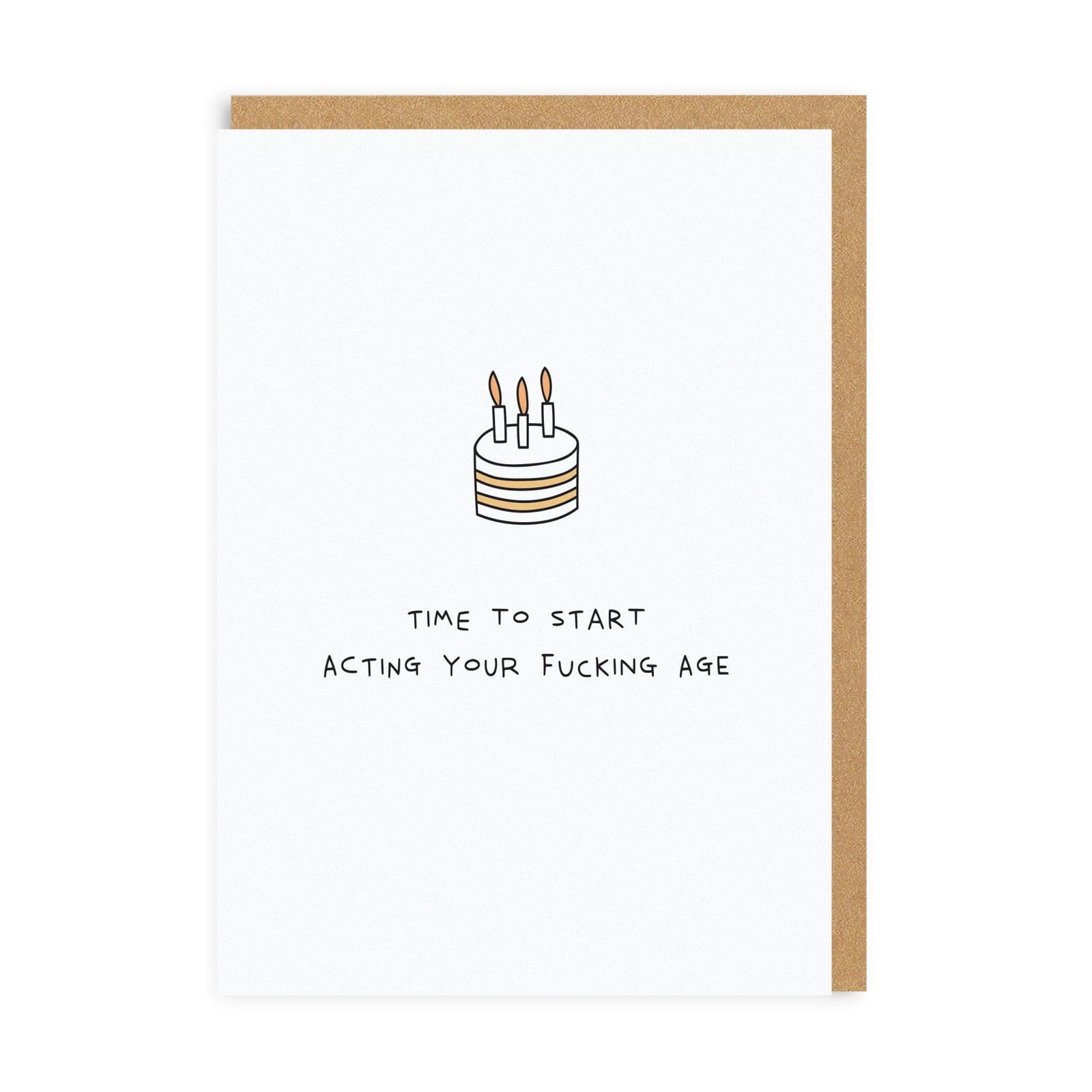 Picture of Time To Start Acting Your Fucking Age Card (4737)