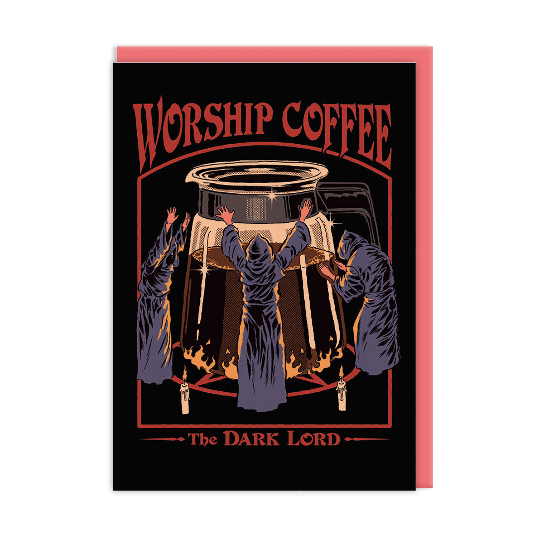Picture of Worship Coffee Greeting Card (7348)